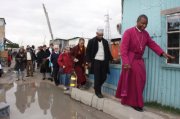 Archbishop Thabo visiting toilets
